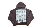 Saint Vanity Collage Patch Hoodie Brown