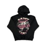 Saint Vanity Logo Hoodie Black Burgundy