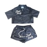 Saint Vanity Womens Zip Up Short Set
