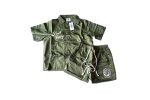 Saint Vanity Zip Up Short Set Green