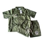 Saint Vanity Zip Up Short Set Green