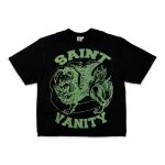Saint Vanity Griffin Logo Tee “Black/Army Green”