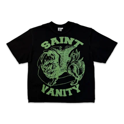 Saint Vanity Griffin Logo Tee “Black/Army Green”