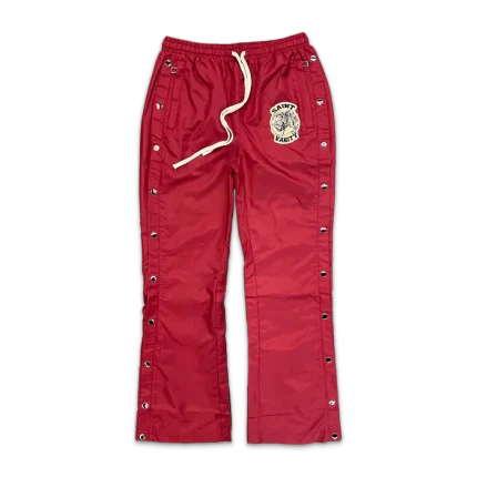 Saint Vanity Nylon Track Pants “Maroon”