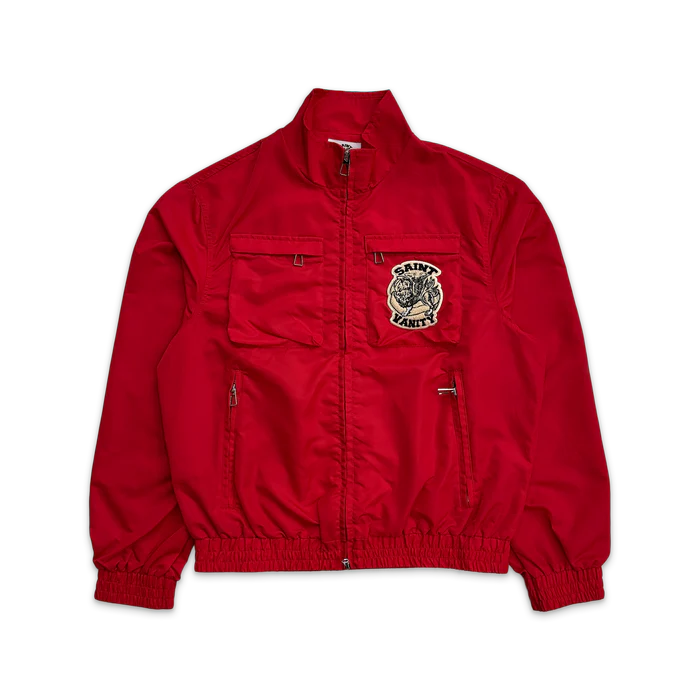 rj Saint Vanity Nylon Cargo Jacket “Red”
