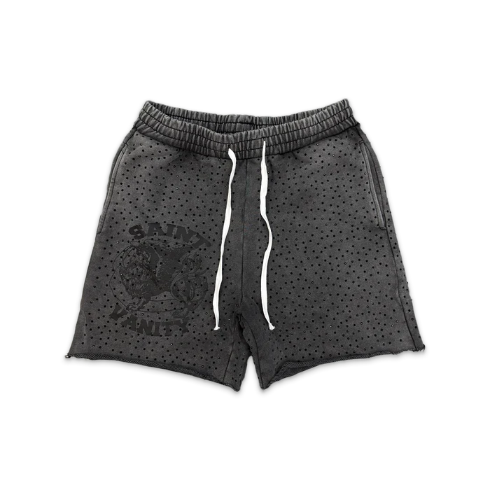 vani Saint Vanity VVS Logo Shorts “Washed Black”