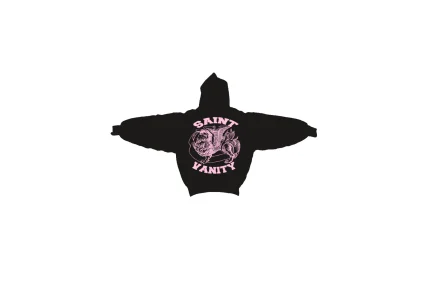 Saint Vanity Black & Pink Griffin Hoodie