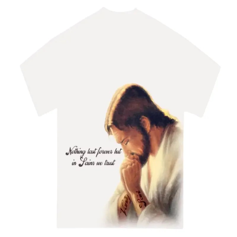 White-Saint-Vanity-We-Trust-T-Shirt White Saint Vanity We Trust T-Shirt