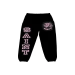 Saint Vanity Black & Pink Varsity Sweats