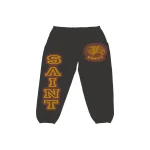 Saint Vanity Grey/ Burgundy Varsity Sweats