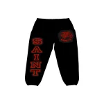 Saint Vanity Black & Red Griffin Sweats