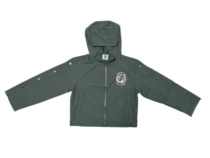 SAINT VANITY ARMY GREEN NYLON JACKET