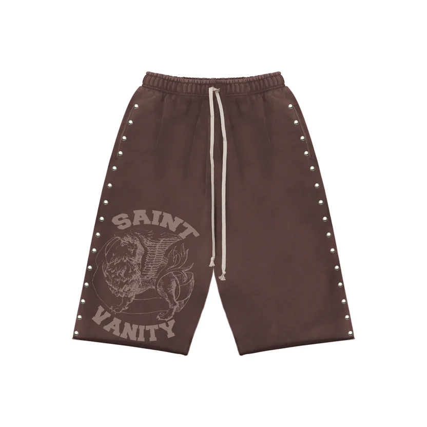 D08593FD-DB21-4468-8137-70605DE23AE3 MOCHA FRENCH TERRY LONGSHORTS