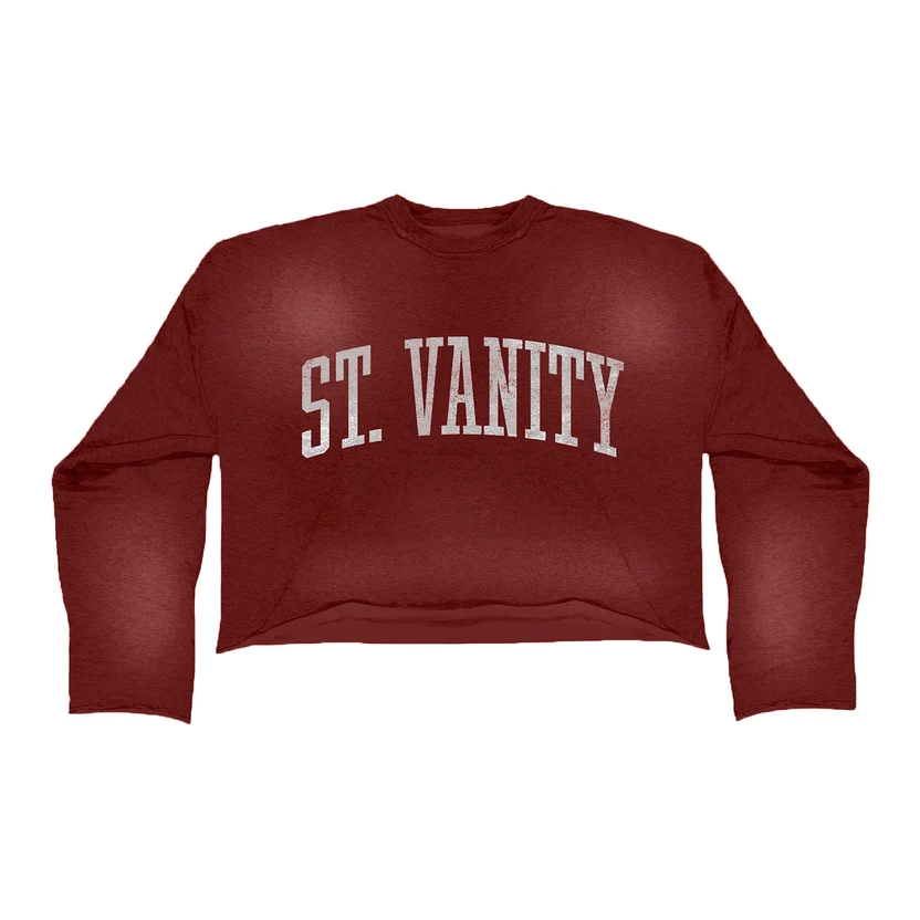 BURGUNDY ASH CREWNECK