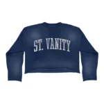 NAVY ASH CREWNECK