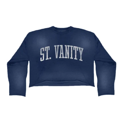 NAVY ASH CREWNECK