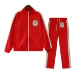 Saint Vanity Stripe Tracksuit Red